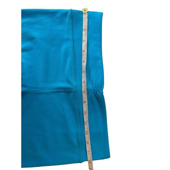 Lululemon Leggings Women's 8 Gather & Crow Crop Capri Beaming Blue Gym‎ Yoga - Picture 4 of 4